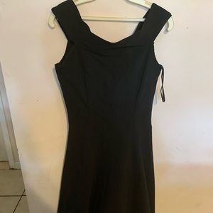 Black off the shoulder dress